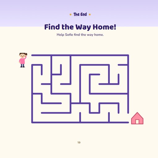 Find the way home activity page